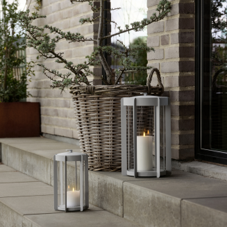 Candle lantern Zone Denmark Firefly Soft Grey 25 cm - 4