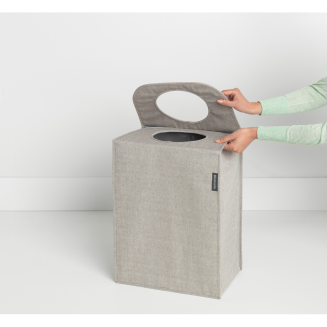  Brabantia foldable laundry basket 55l, gray - 2