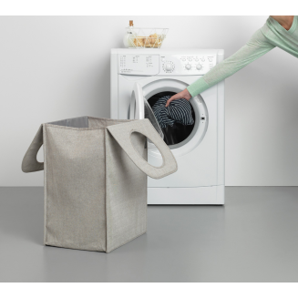  Brabantia foldable laundry basket 55l, gray - 3