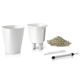  Lechuza plant pot Deltini taupe gloss - 2