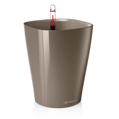  Lechuza plant pot Deltini taupe gloss
