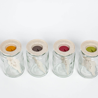 PLASTIA Zestaw pokryw fermentacyjnych 11 cm 4 sztuki - 6