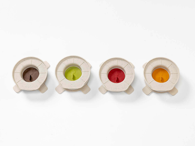 PLASTIA Zestaw pokryw fermentacyjnych 11 cm 4 sztuki