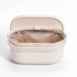 PLASTIA Pojemnik na bioodpady z ramką 3.1 ltr kremowy - 3