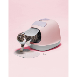 Zakryta kuweta dla kota United Pets Minu różowo-taupe - 7