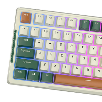 Bezprzewodowa klawiatura mechaniczna Royal Kludge RKH81 RGB, Sky cyan switch (zielona) (QWERTY) - 7