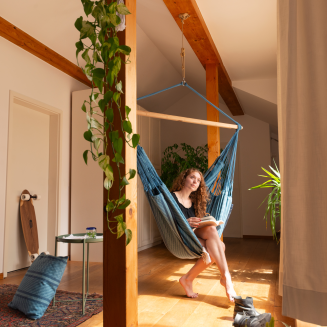  La Siesta Habana blue comfort hammock chair - 3