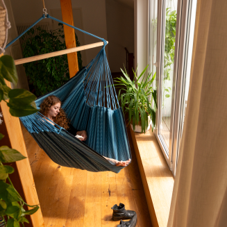  La Siesta Habana blue comfort hammock chair - 6