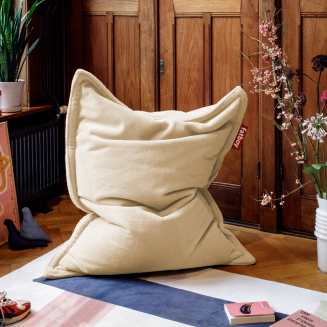  Fatboy Original Slim Teddy Off White pouffe 155x120 cm - 6