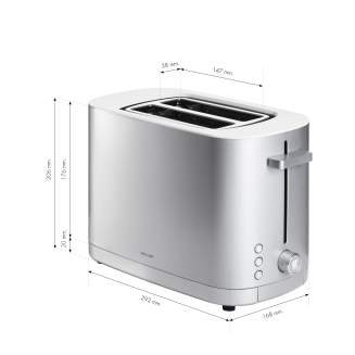  Zwilling Enfinigy silver 2-slice toaster with grid - 5