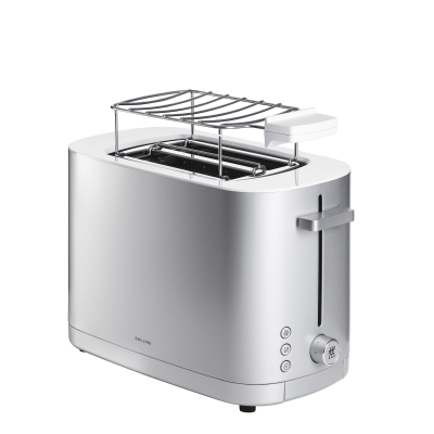  Zwilling Enfinigy silver 2-slice toaster with grid