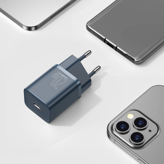Ładowarka sieciowa Baseus Super Si Quick Charger 1C 20W z przewodem USB-C do Lightning 1m (niebieska) - 10