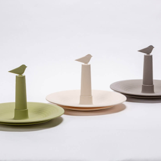 PLASTIA FINCH Karmnik dla ptaków 32 cm beżowy - 2