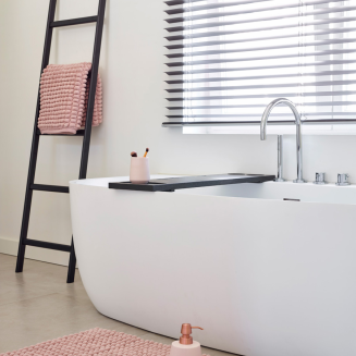  Aquanova Axel dusty pink bathroom rug 60x60 cm - 5
