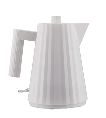 Alessi Plisse electric kettle, white, 1l