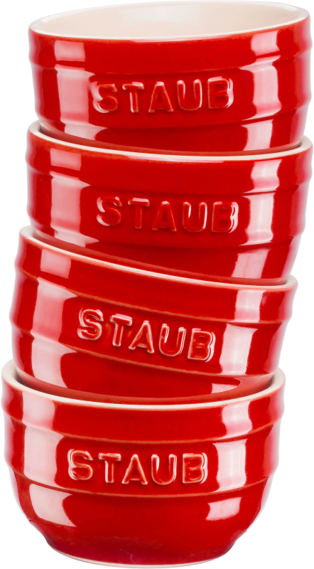  Staub Mini Ramekin Round, 4 pcs. - 200 ml, Red