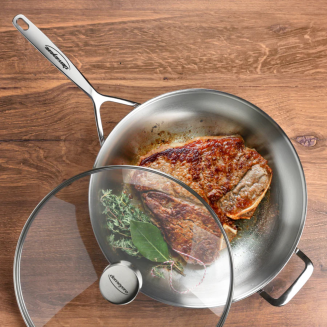  Sauté pan with 2 handles and lid Demeyere 5-Plus - 24 cm - 3