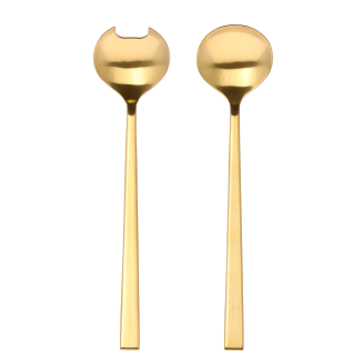 Bitz Brass salad spoons, matt - 2