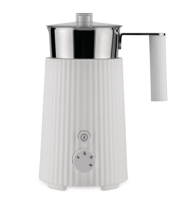 Alessi Plisse milk frother white