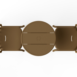 Stolik ogrodowy Fatboy Fred's Round Bistro Table Mochaccino - 4