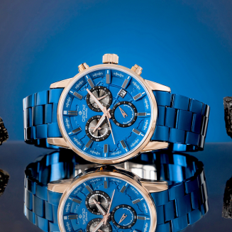 Zegarek Męski Giewont Chronograph Sapphire Niebieski GW4580-B5 - 5