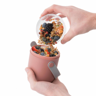 BergHOFF | Podwójny pojemnik obiadowy różowy - 2