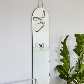 Wall mirror Zone Denmark A-Wall Soft Grey 120x30 cm - 2