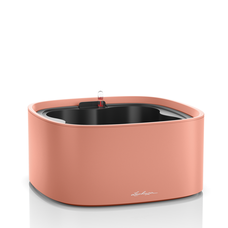  Lechuza Pila Color Coral Red plant bowl