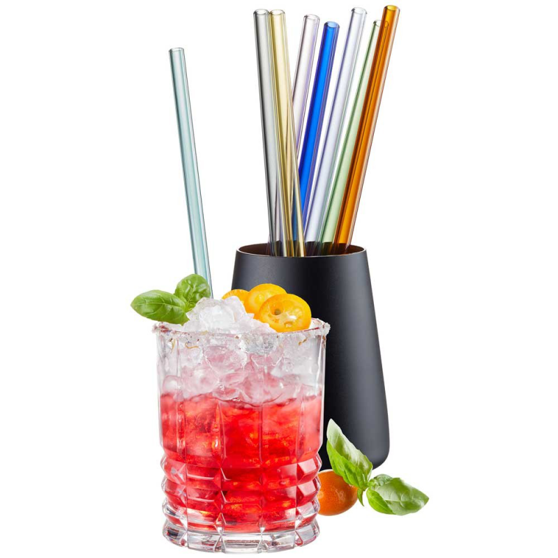  Set of 8 Gefu Future straws 23 cm