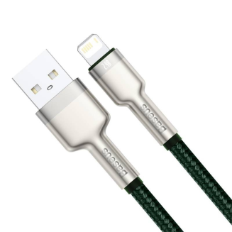 Kabel USB do Lightning Baseus Cafule, 2.4A, 1m (zielony) - 4