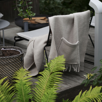 Szal z kieszeniami Lapuan Kankurit UNI light beige 60x170 cm - 5