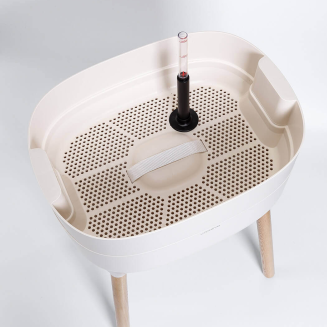 Kwietnik Plastia Urbalive 77x50x38 cm kremowy - 4