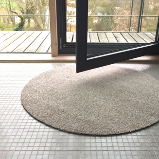  Keilbach Point round doormat, dark gray - 4