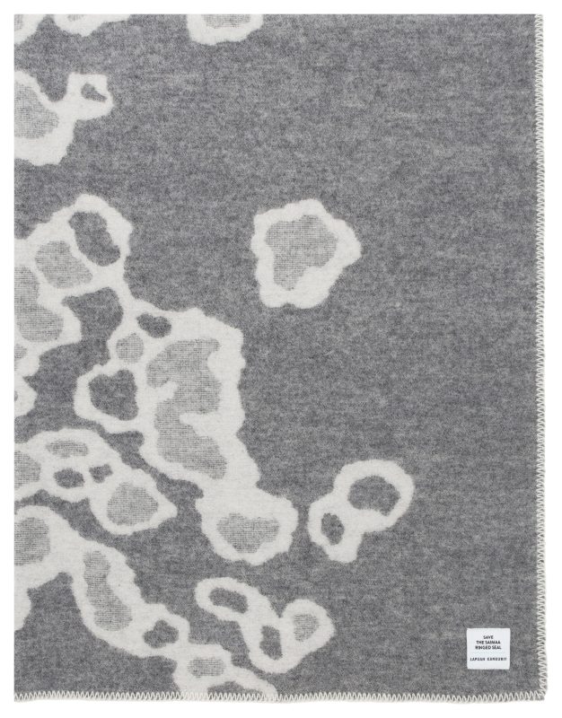 Lapuan Kankurit SAIMAANNORPPA blanket white-gray 130x180 cm