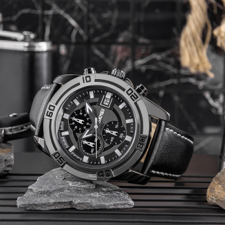 Zegarek Męski Skmei 9156SIBK + BOX - 5