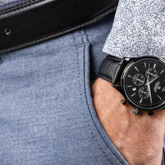 Zegarek Męski Giewont Chronograph Sapphire Czarny GW6310-A1 - 4