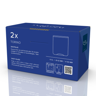 Kieliszki do wódki Lyngby Glass Torino Blue 60 ml - 2 szt. - 3