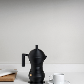 Kawiarka Alessi Pulcina na 6 filiżanek czarna - 2