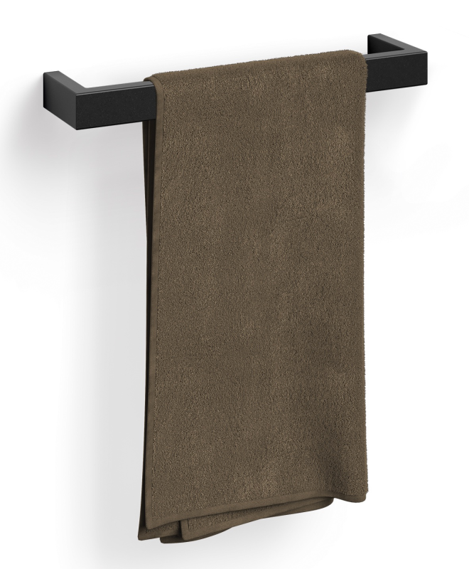 Zack Linea towel rail black 46 cm