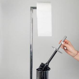 Stojak na szczotkę i papier toaletowy Kela Style Chrome - 4