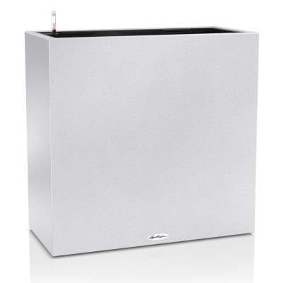  Lechuza Canto Stone 80 wide white quartz flowerpot