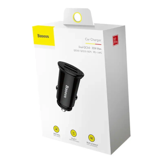 Ładowarka samochodowa Baseus Circular 2xUSB QC3.0 5A 30W (czarna) - 7