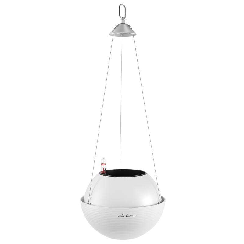  Lechuza Bola Color 23 white suspended flowerpot