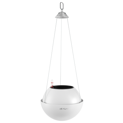  Lechuza Bola Color 23 white suspended flowerpot
