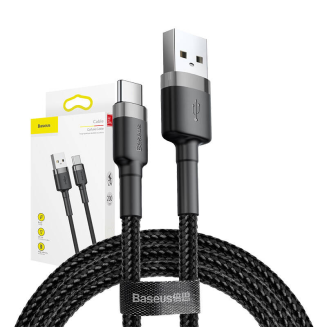 Kabel USB do USB-C Baseus Cafule 2A 2m (szaro-czarny) - 7