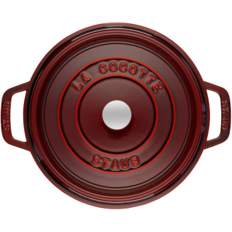  Staub round cast iron pot - 3.8 ltr, Grenadine - 2