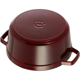  Staub round cast iron pot - 3.8 ltr, Grenadine - 3