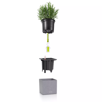  Lechuza Canto Stone flowerpot 14 cubes sand beige - 3