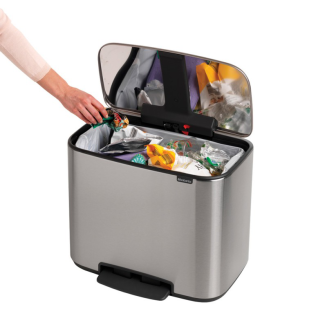 Brabantia Bo waste bin 36l, FPP steel - 3