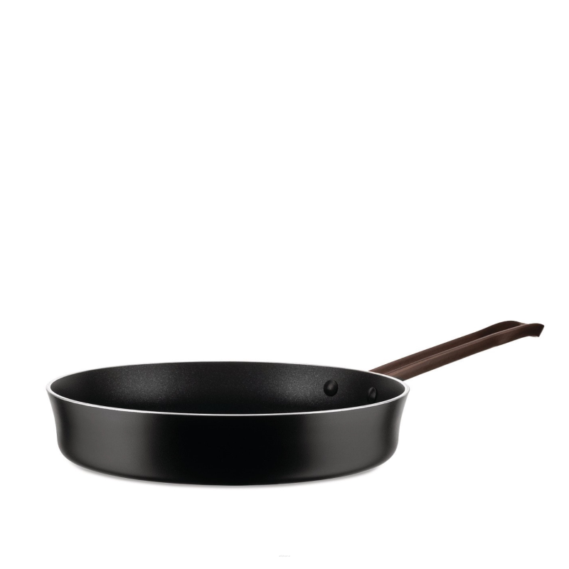 Alessi Edo frying pan, black, 24 cm
